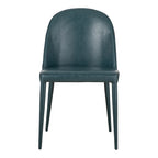 Burton Dining Chair Dark Teal Vegan Leather - Set Of Two