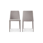 Nora Dining Chair Light Grey - Set Of Two