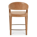 Martens Counter Stool Brown Leather