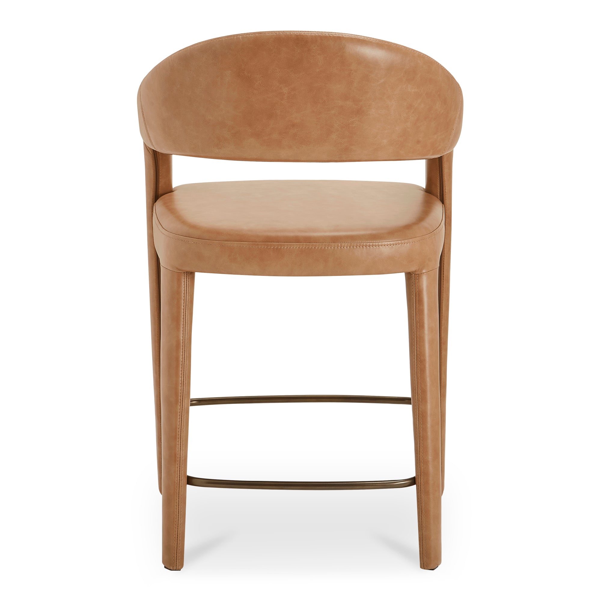 Martens Counter Stool Brown Leather