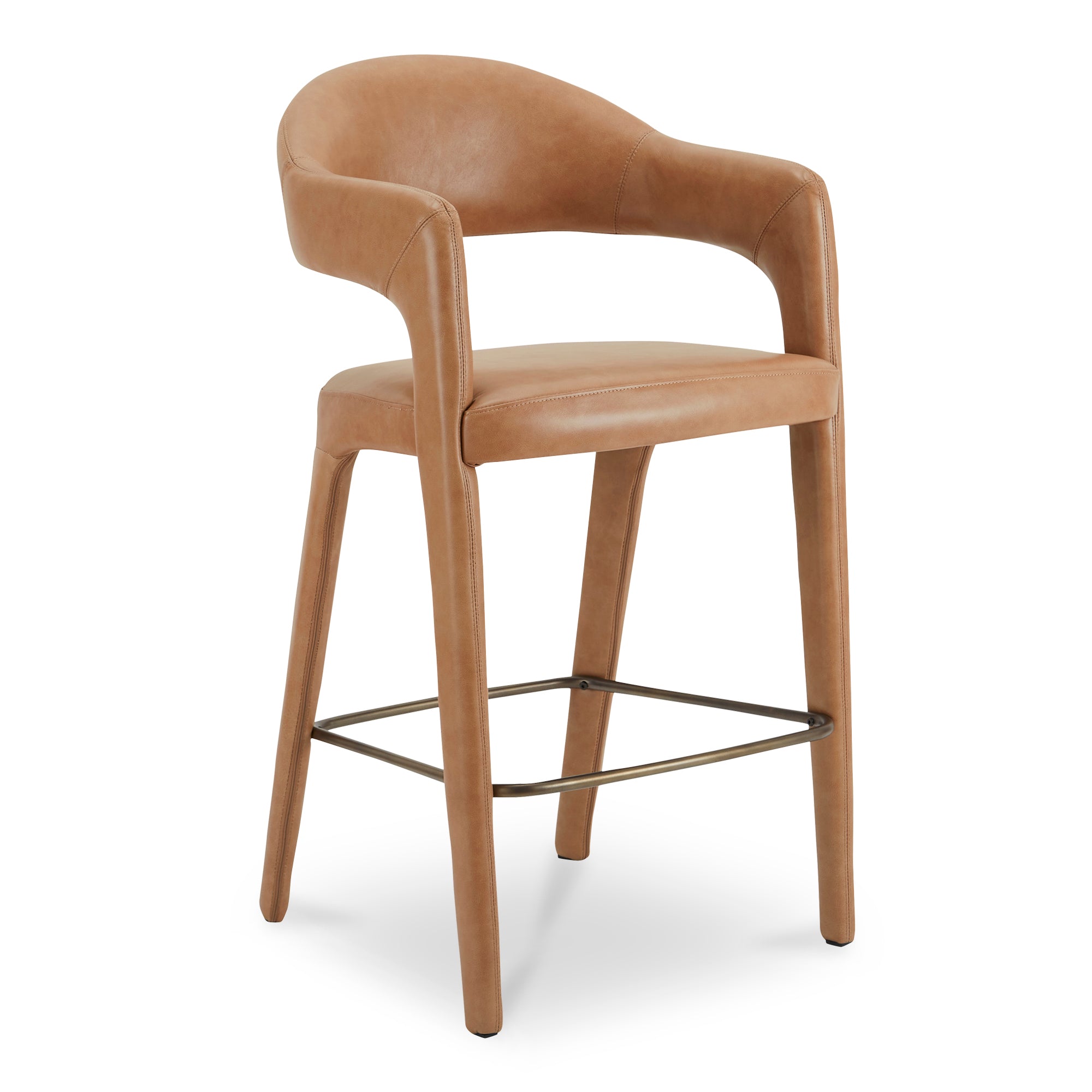 Martens Bar Stool Brown Leather