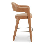 Martens Bar Stool Brown Leather