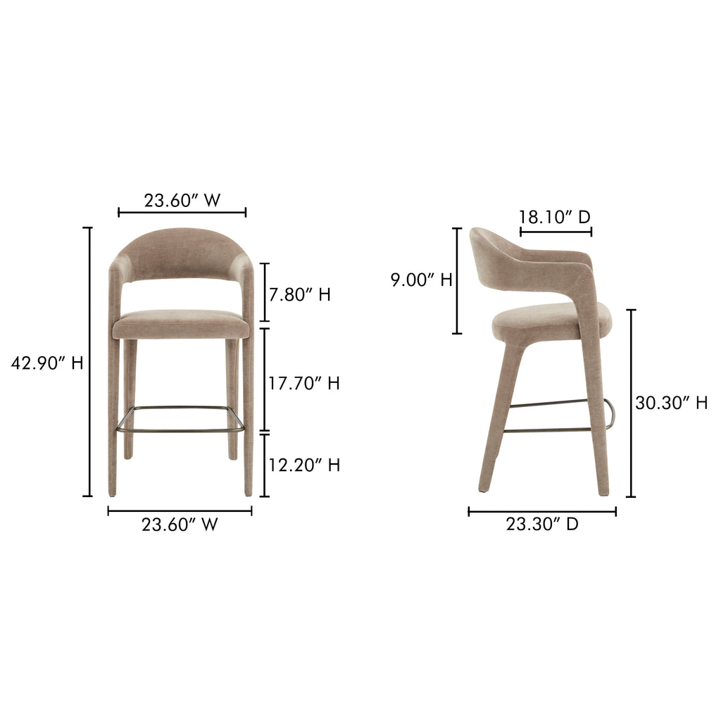 Martens Bar Stool Camel