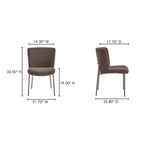 Early Dining Chair Dark Brown-Set Of Two
