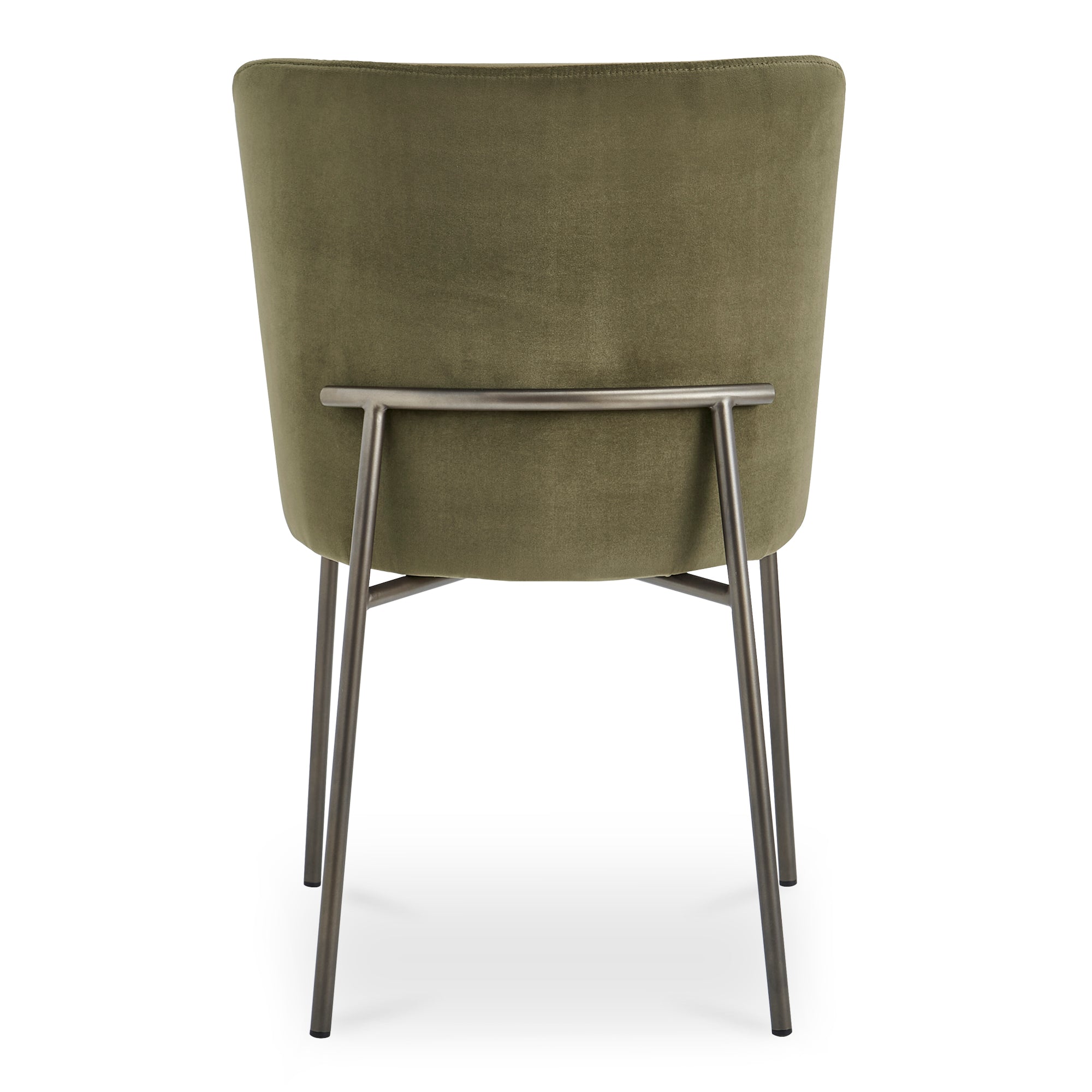 Early Dining Chair Faux Green Mohair-Set Of Two