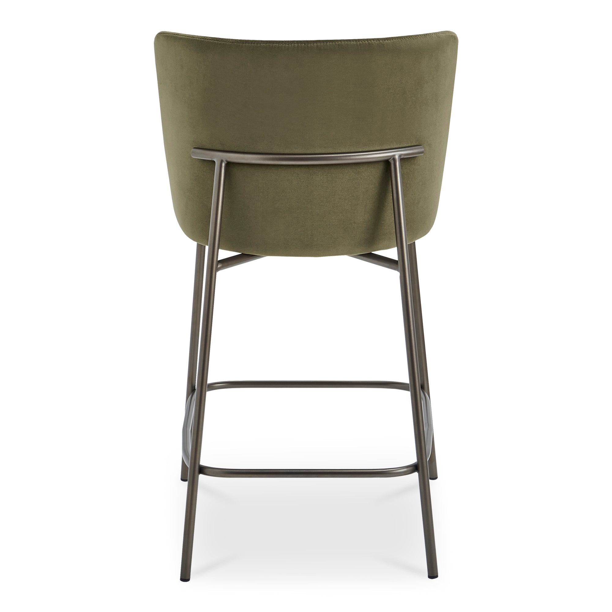 Early Counter Stool Faux Green Mohair