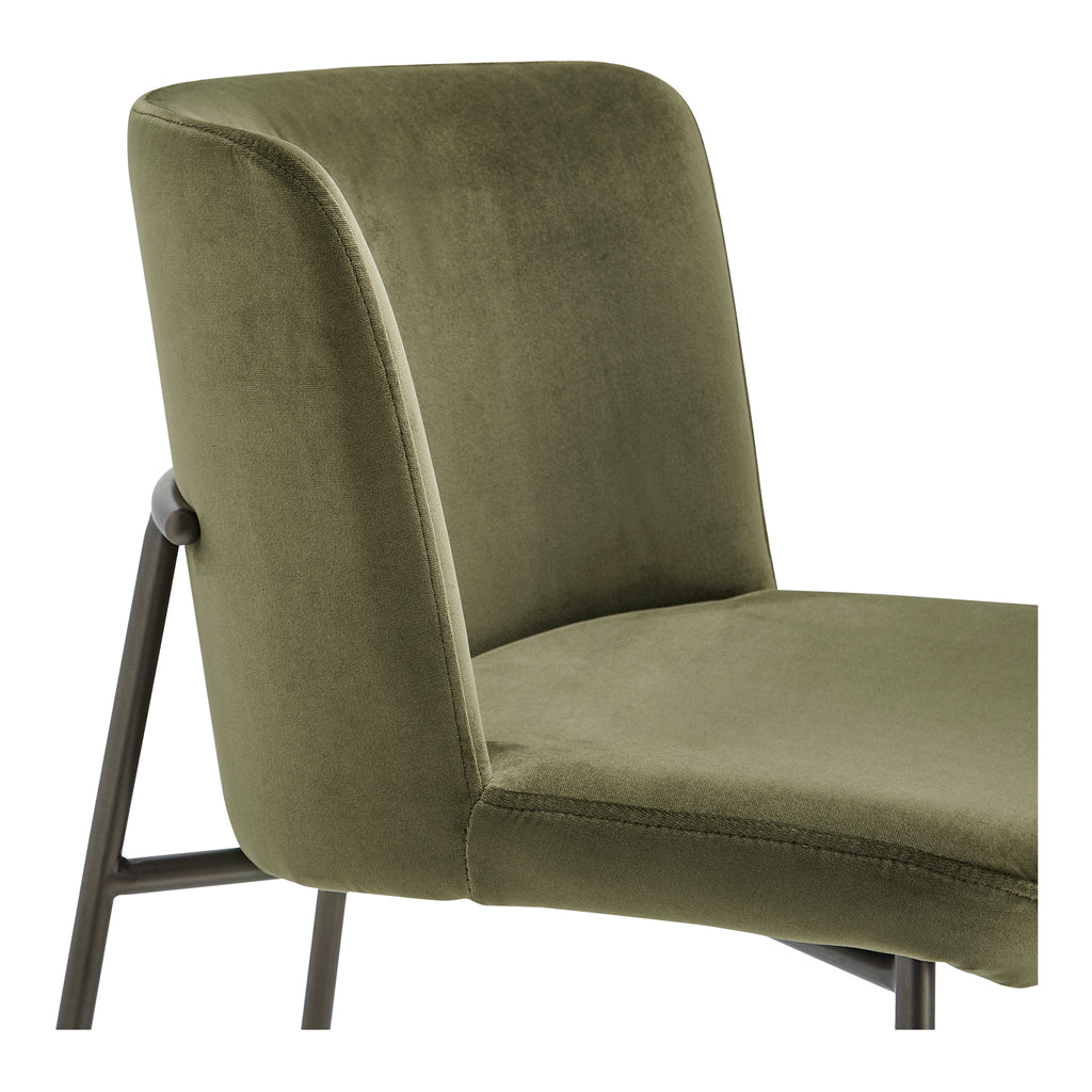 Early Counter Stool Faux Green Mohair