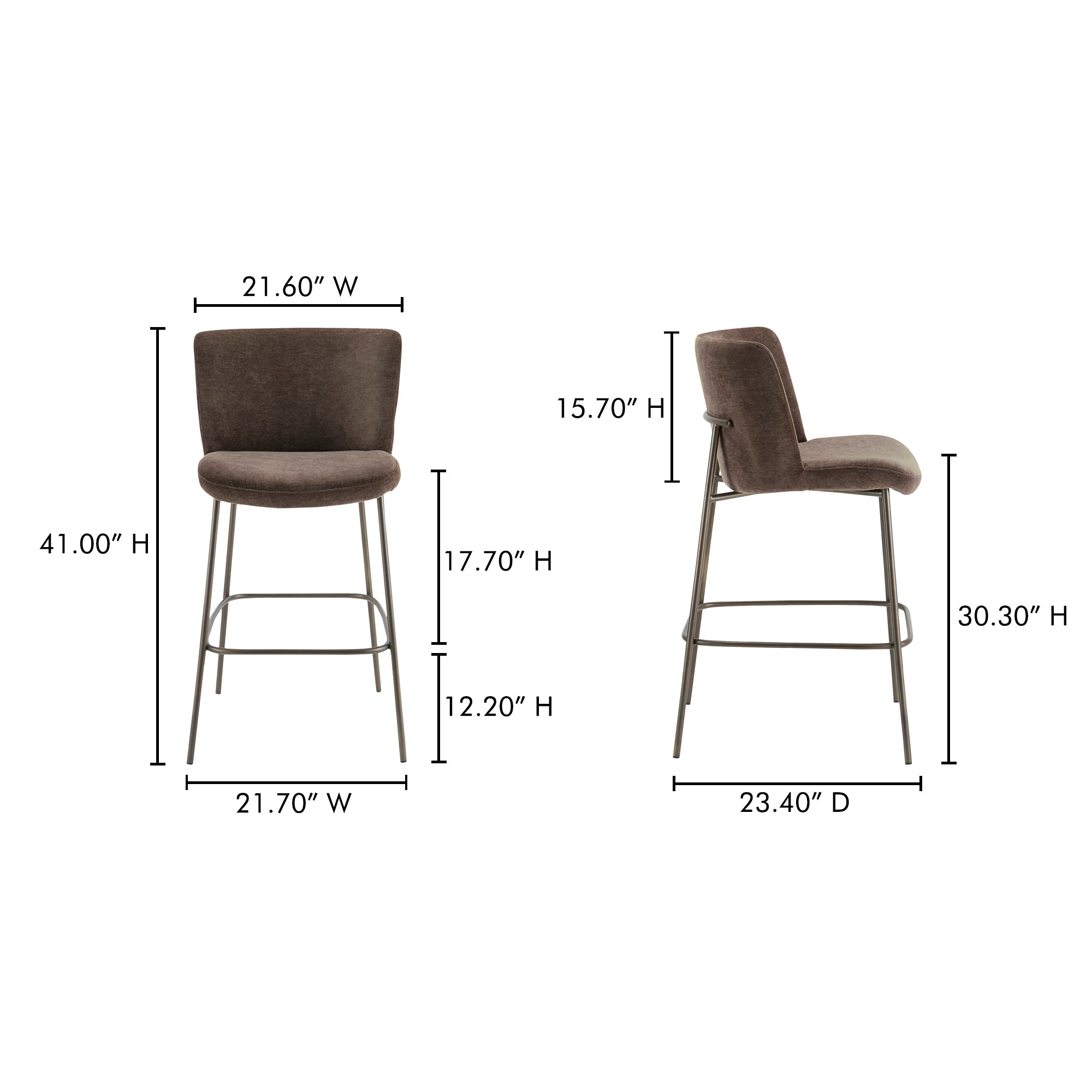 Early Bar Stool Dark Brown