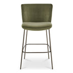 Early Bar Stool Faux Green Mohair