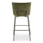 Early Bar Stool Faux Green Mohair