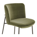 Early Bar Stool Faux Green Mohair