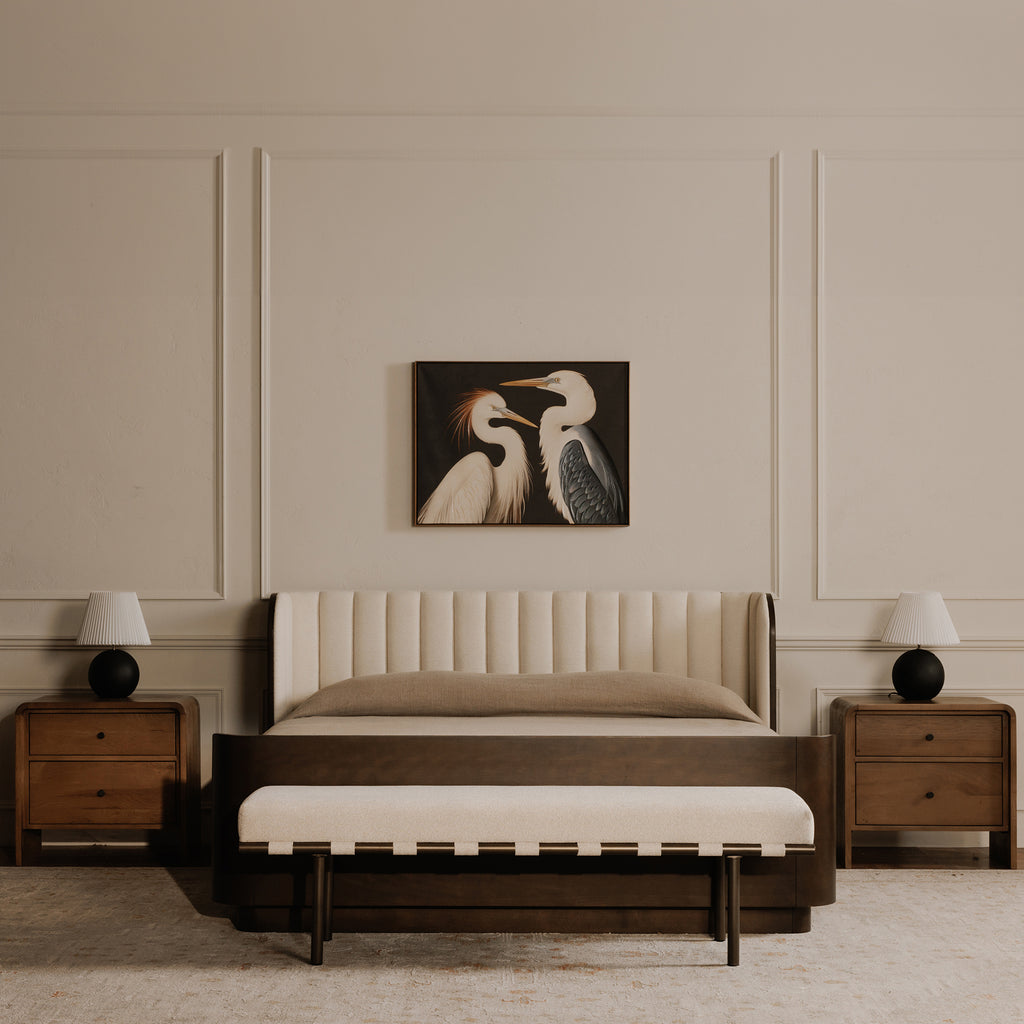 Carson Dining Bench Beige