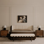 Carson Dining Bench Beige