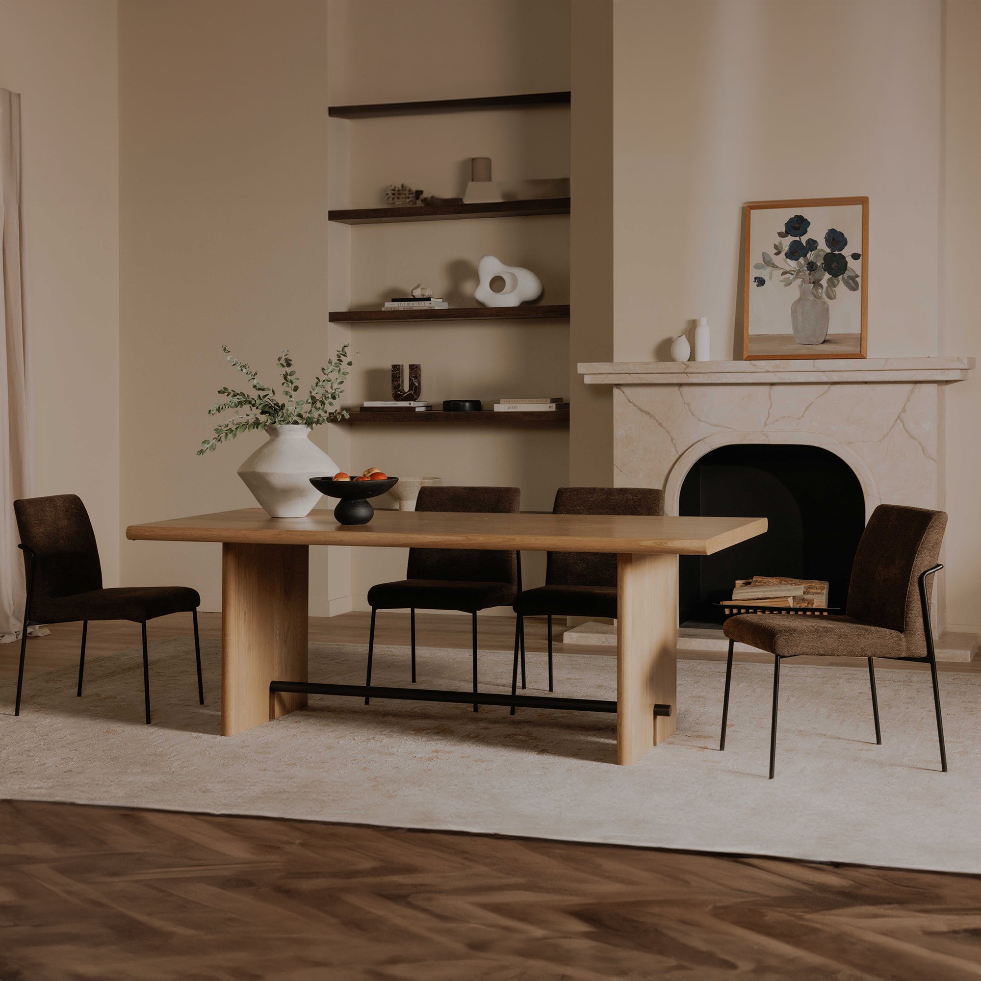 Danny Dining Chair Dark Brown Set of Two