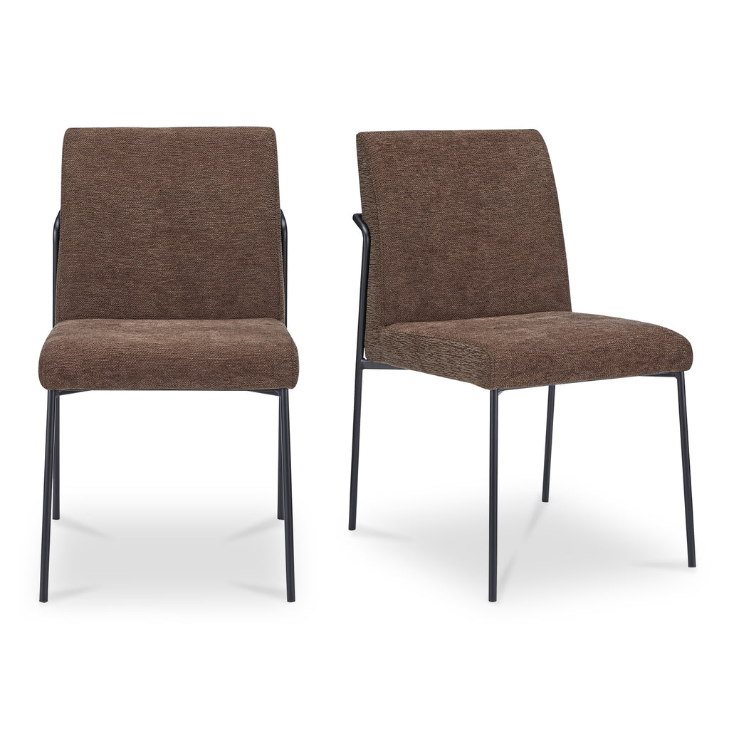 Danny Dining Chair Dark Brown Set of Two