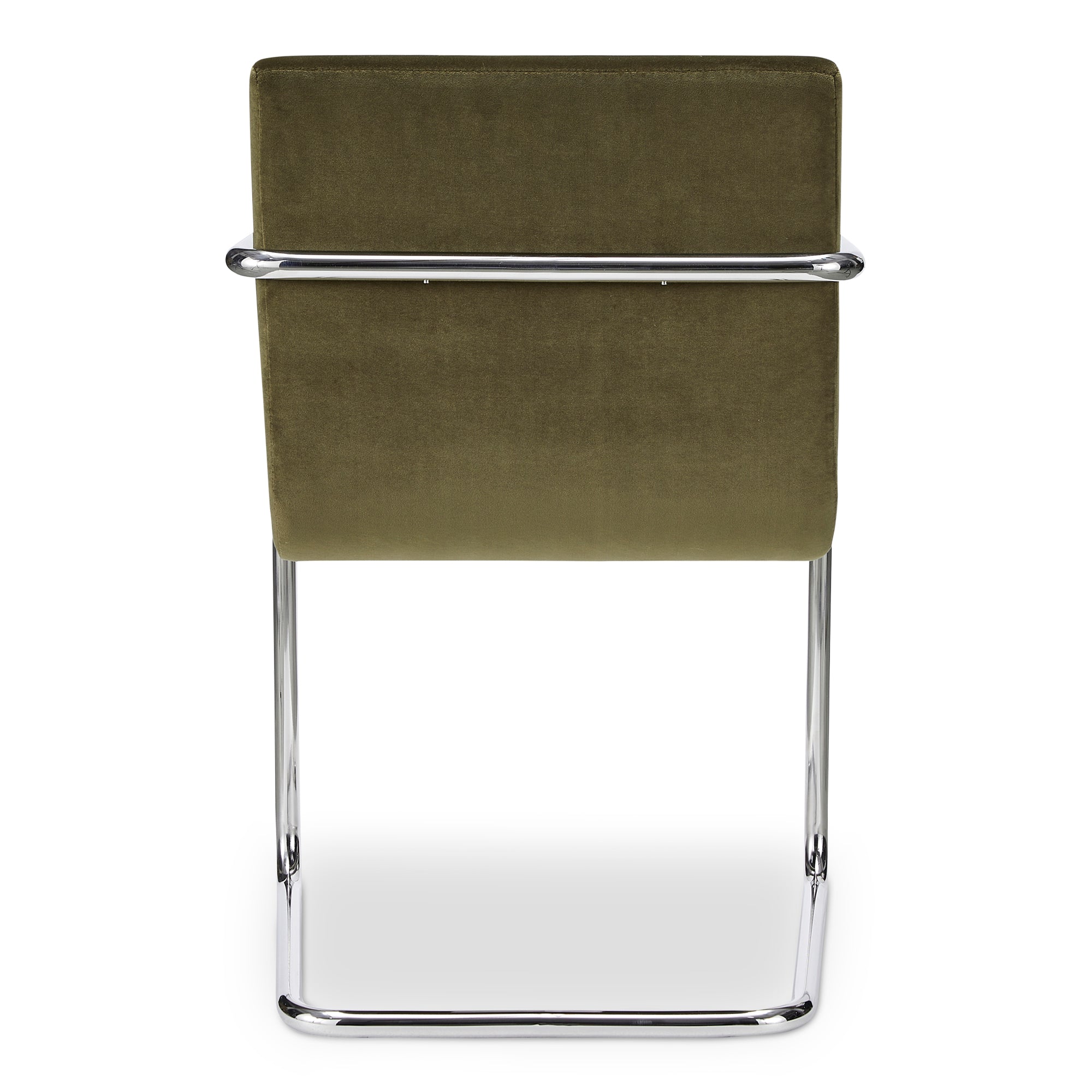 Pedro Dining Chair Green Mohair Set of Two