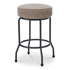 Kelsey Swivel Counter Stool Light Brown