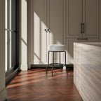 Kelsey Swivel Counter Stool Beige