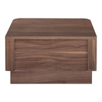 Round Off Small Nightstand Walnut