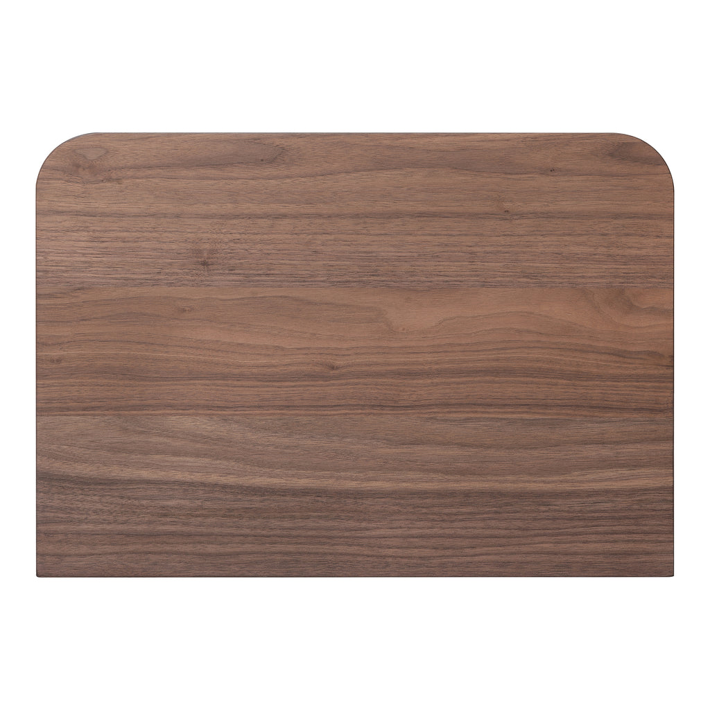 Round Off Small Nightstand Walnut