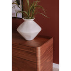 Round Off Dresser Walnut Brown