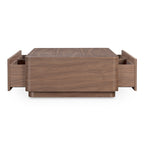 Round Off Coffee Table Walnut Brown