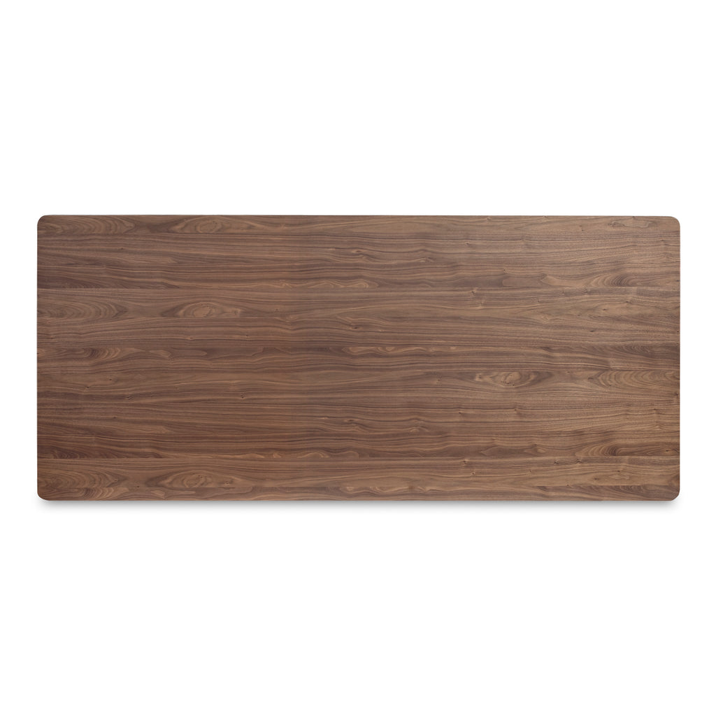 Round Off Small Dining Table Walnut Brown