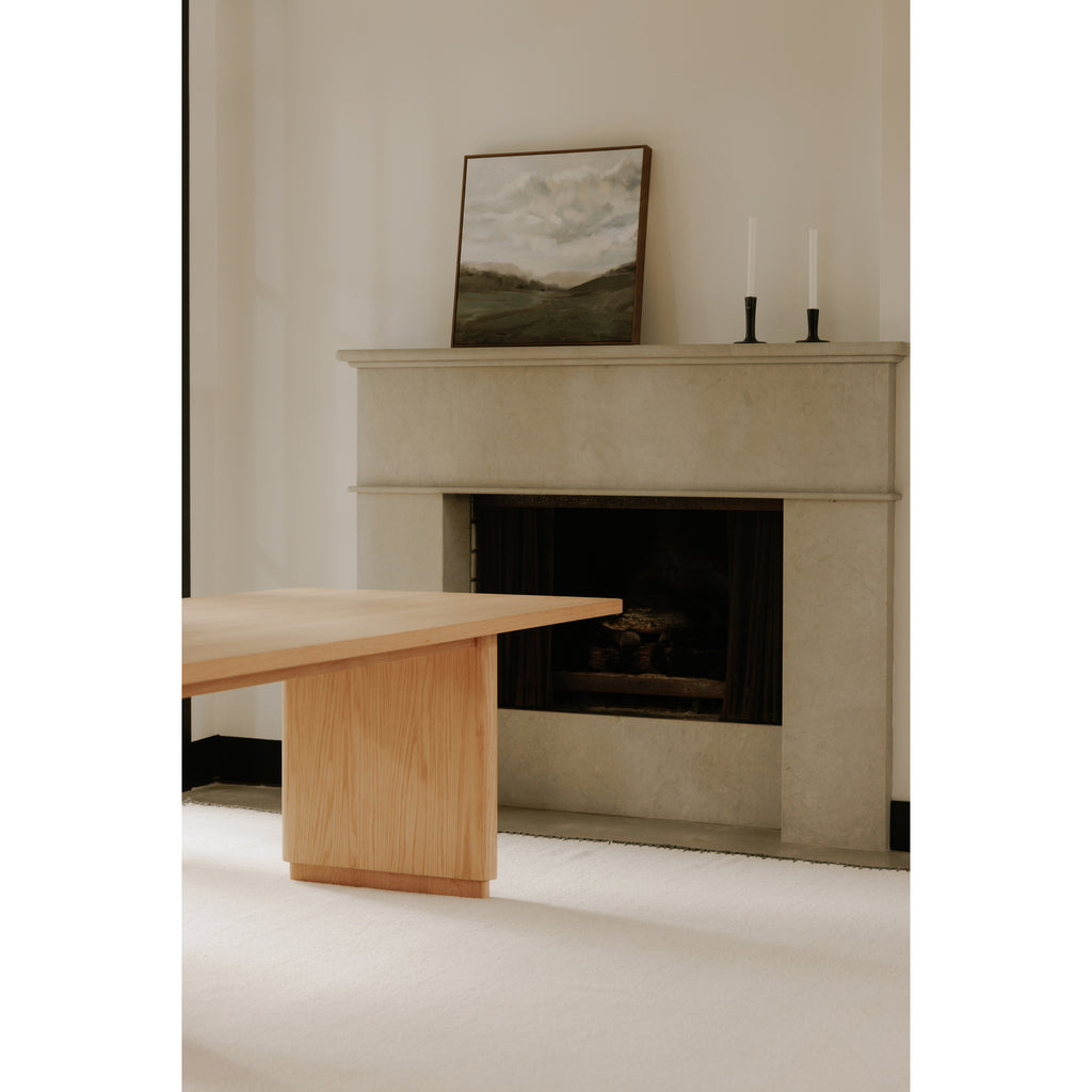 Round Off Large Dining Table Natural Oak