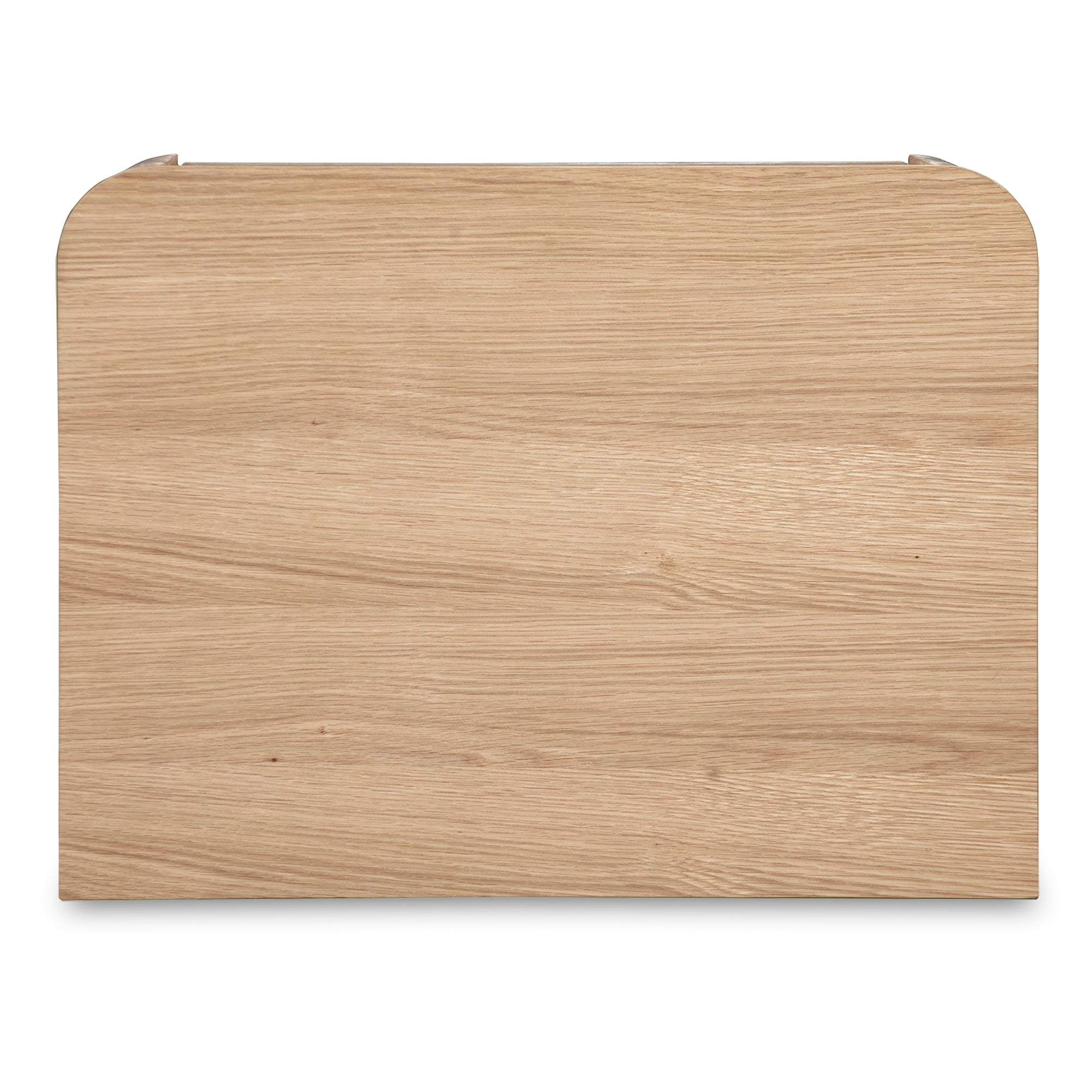 Round Off Tall Nightstand Natural Oak