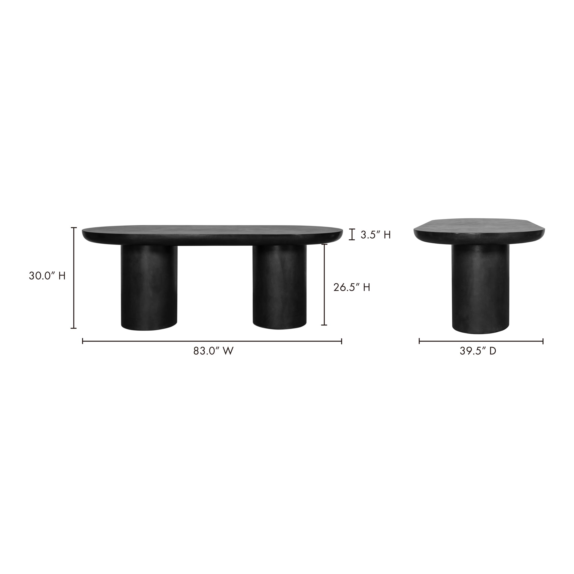 Rocca Dining Table Black