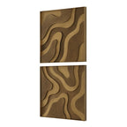 Golden Terrain Wood Wall Decor Set/2