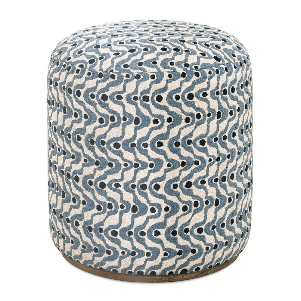 Cas Blue Ottoman