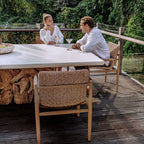 Sumba Golden Flax Outdoor Dining Chair
