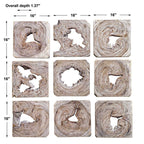 Bahati Wood Wall Decor in Whitewashed Set/9