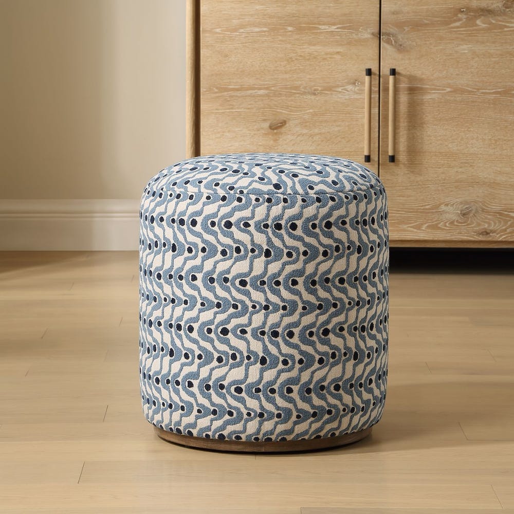 Cas Blue Ottoman