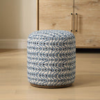 Cas Blue Ottoman