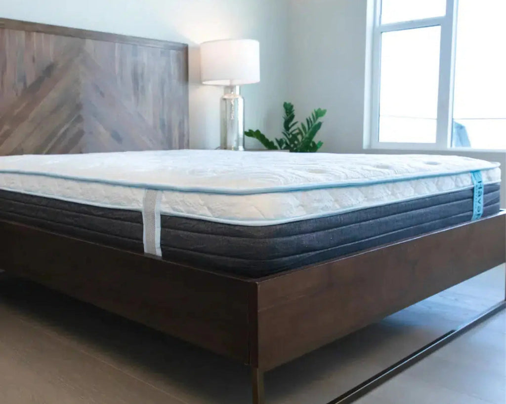Haven Eurotop Hybrid mattress featuring advanced cooling technology and a pocketed coil core for superior motion isolation and pressure relief.