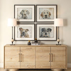 Dog Days Framed Prints Set/4