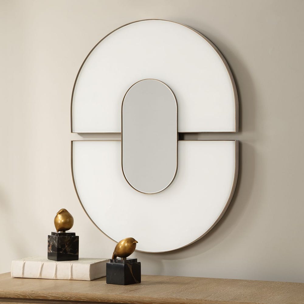 Encase Oval Mirror