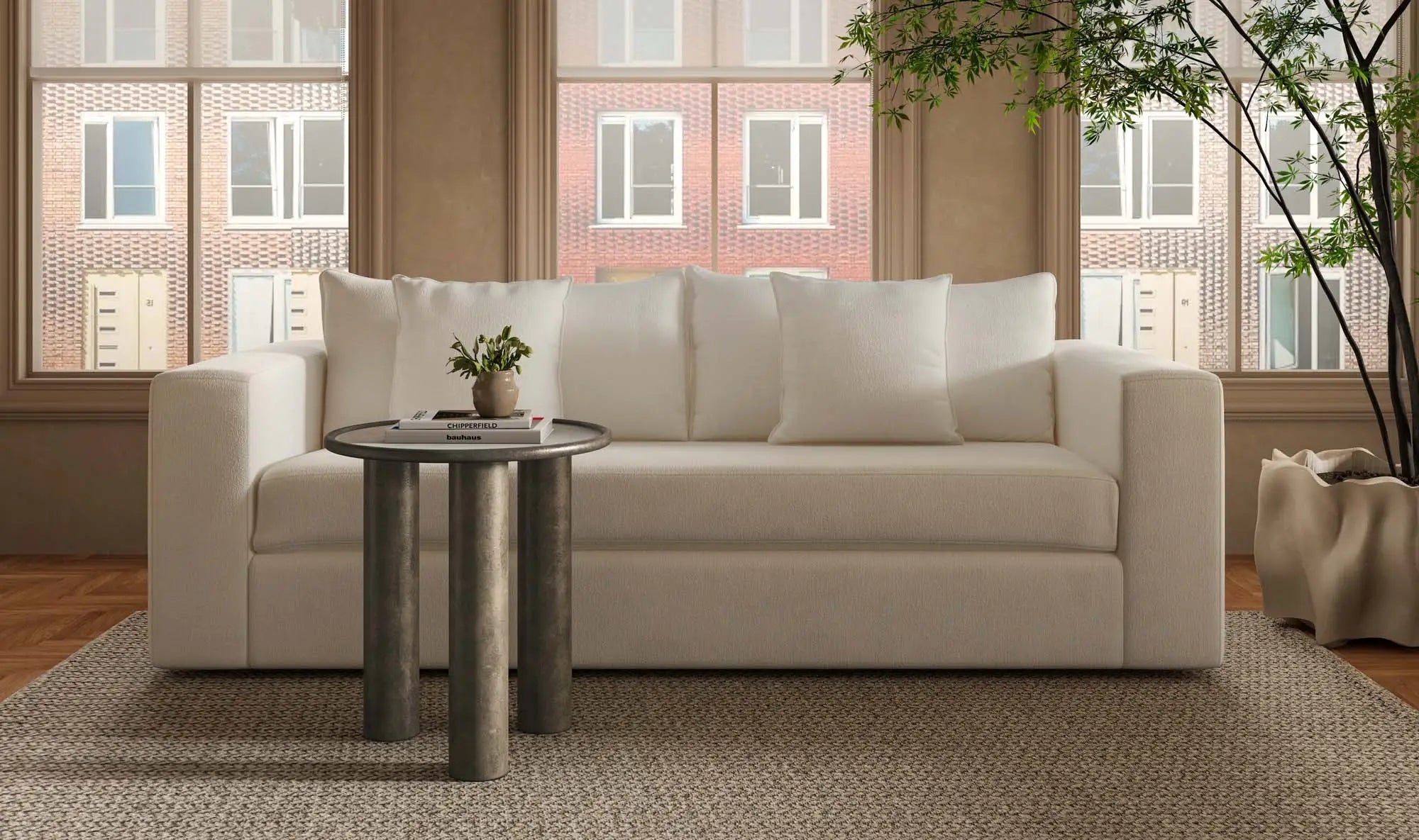 Kiran Sleeper Sofa White