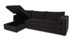 Burrow Sleeper Chaise Black Left