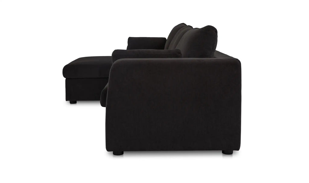 Burrow Sleeper Chaise Black Left