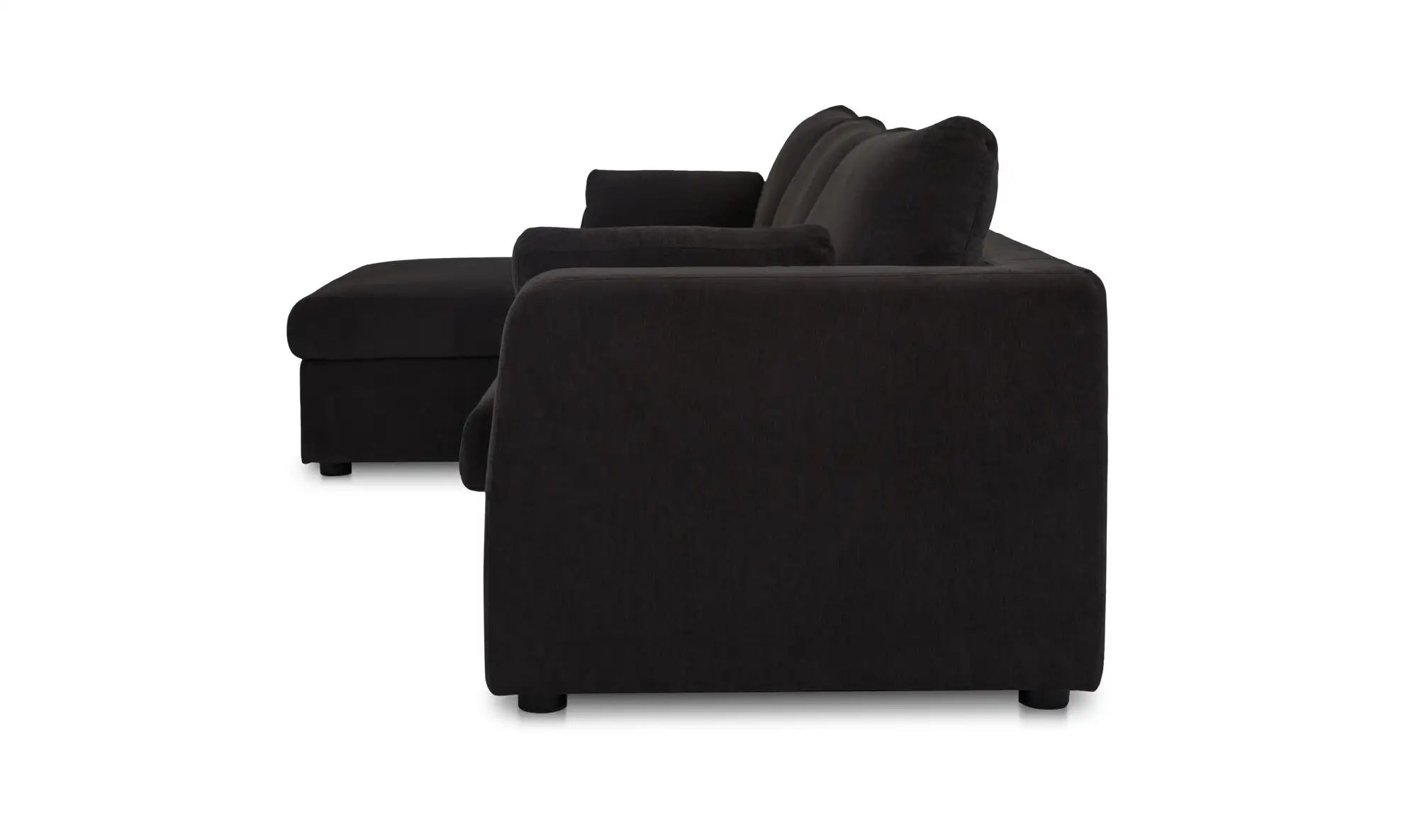 Burrow Sleeper Chaise Black Left