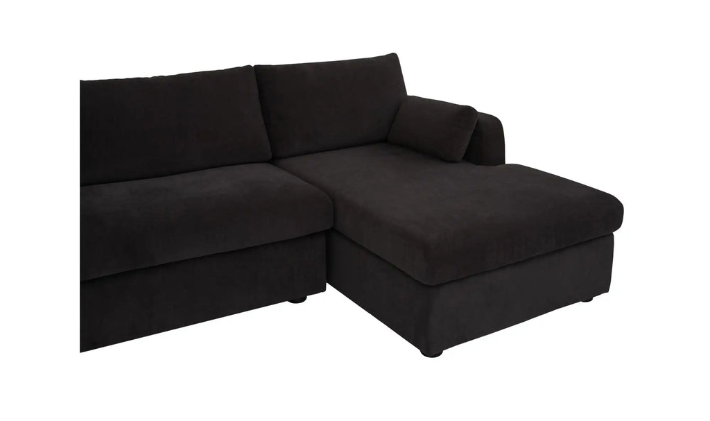 Burrow Sleeper Chaise Black Right