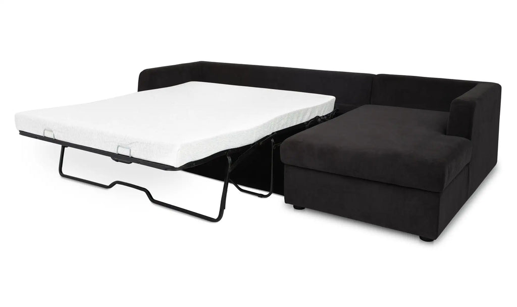 Burrow Sleeper Chaise Black Right