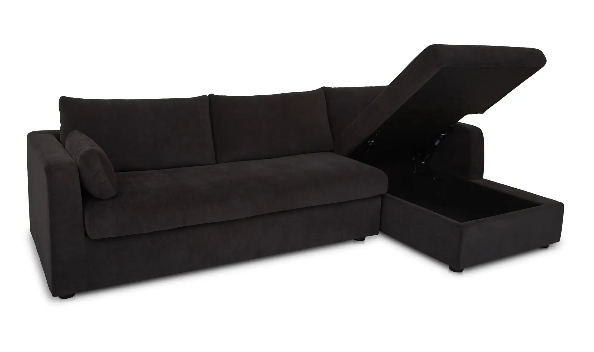 Burrow Sleeper Chaise Black Right