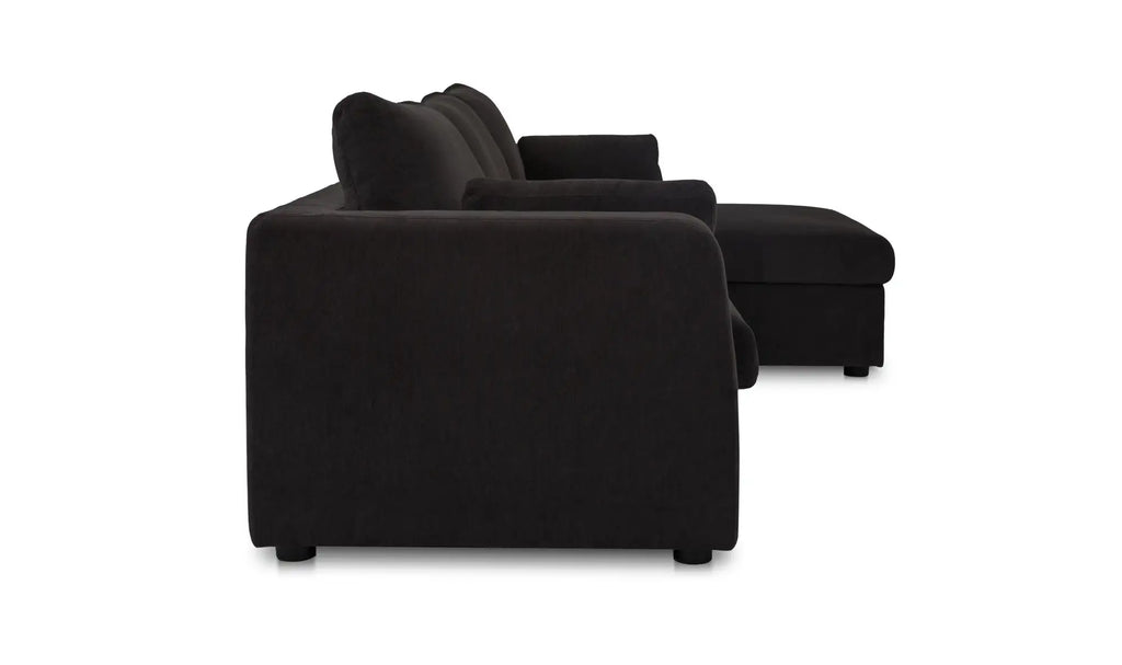 Burrow Sleeper Chaise Black Right