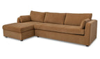 Burrow Sleeper Chaise Ginger Left
