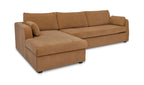 Burrow Sleeper Chaise Ginger Left