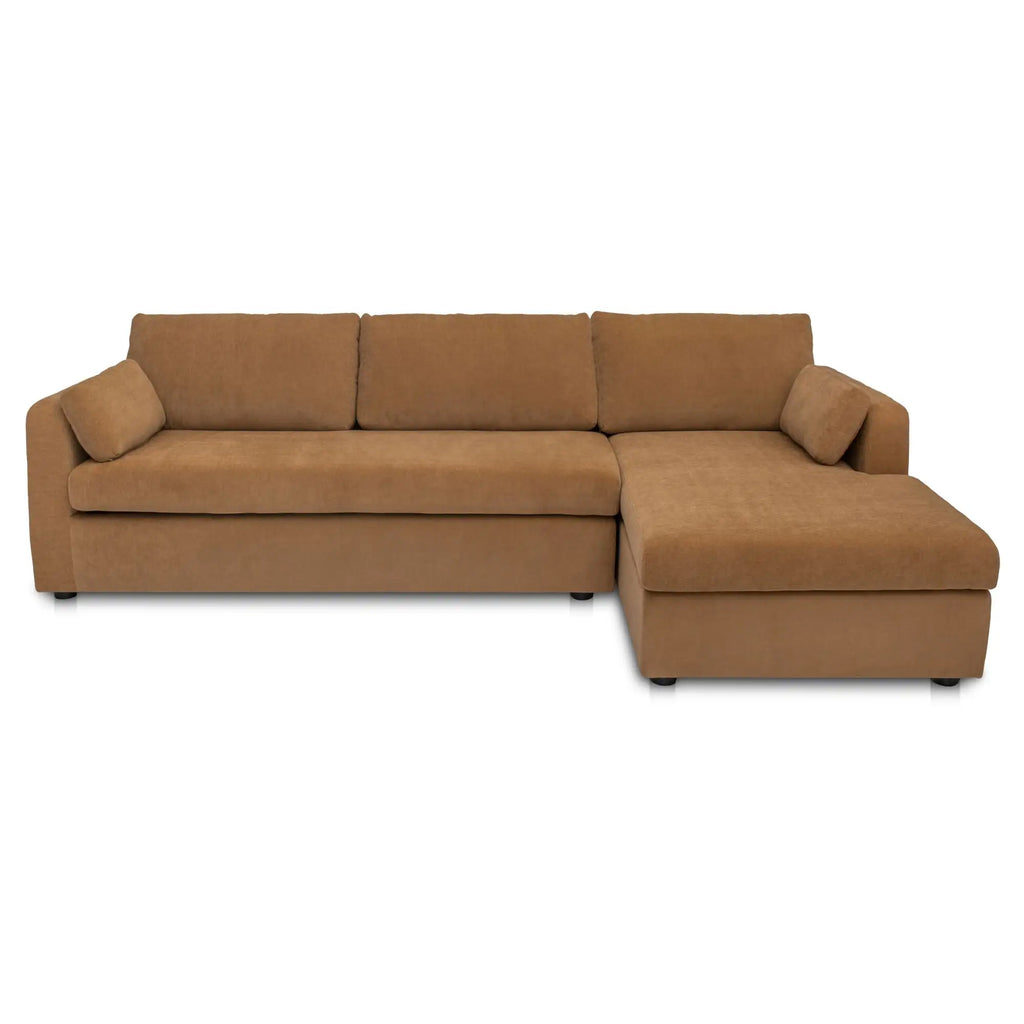 Burrow Sleeper Chaise Ginger Right